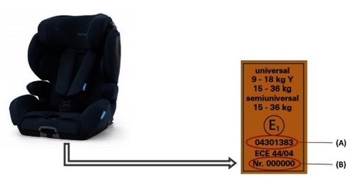 Ražotājs RECARO Beteiligungs-GmbH atsauc 2020.gadā jūnijā-oktobrī ražotos bērnu autosēdeklīšus Tian Core un Tian Elite Ražotājs RECARO Beteiligungs-GmbH atsauc 2020.gadā jūnijā-oktobrī ražotos bērnu autosēdeklīšus Tian Core un Tian Elite