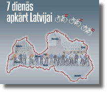 Dāvana Lāčplēša un Latvijas 94. dzimšanas dienā - 7 dienās apkārt Latvijai ar velo